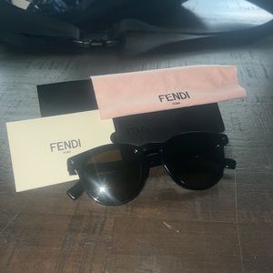 Fendi Black Sunglasses with Brown Lenses, FF M0001/S 807/70